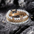 Royal king white gold herren armband uniqal